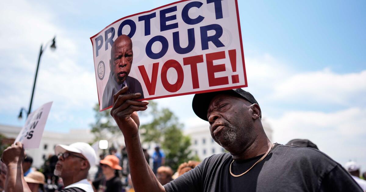 In Montgomery, thousands rally to defend voting rights