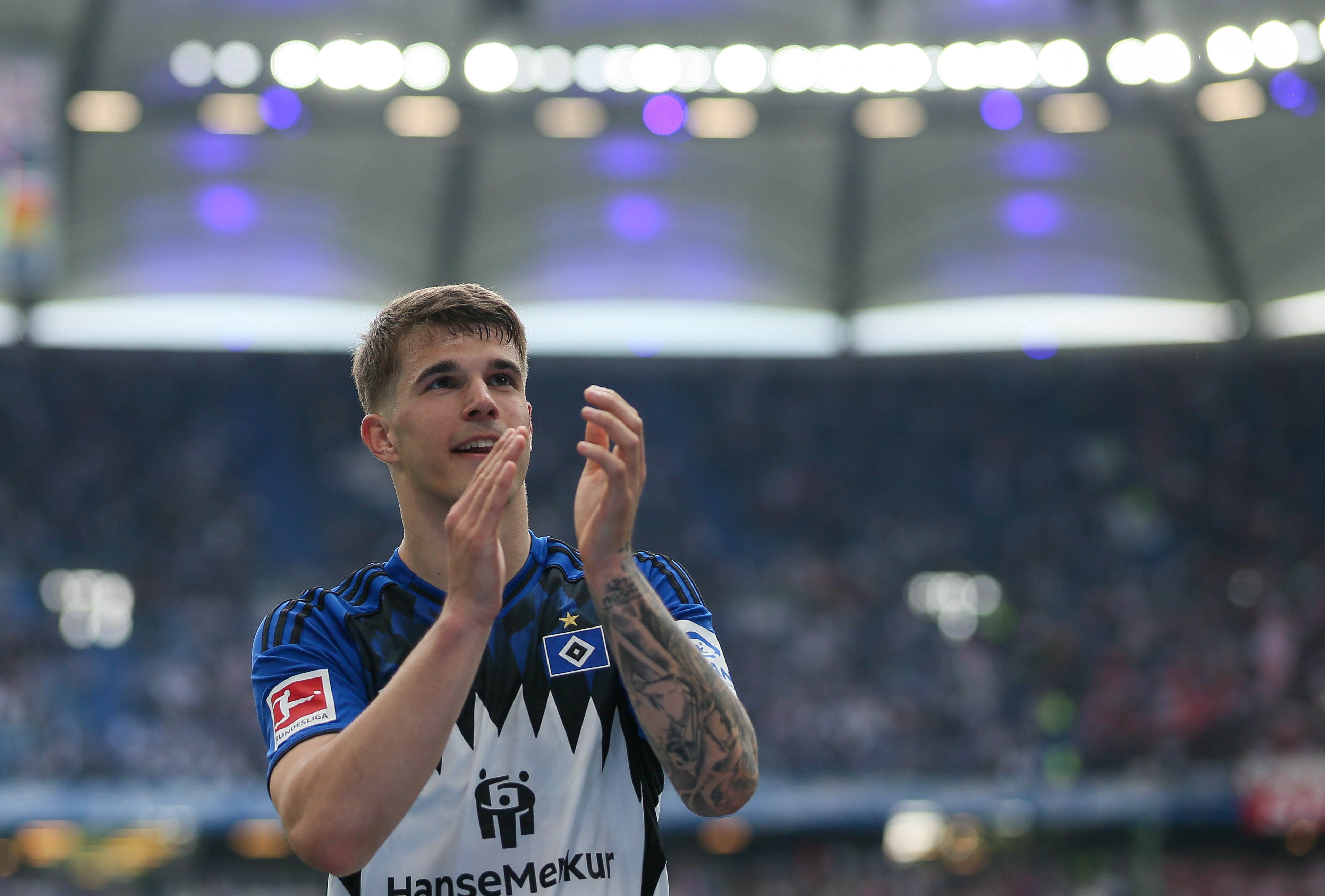 Vuskovic scored six goals in 30 appearances for Hamburg last term