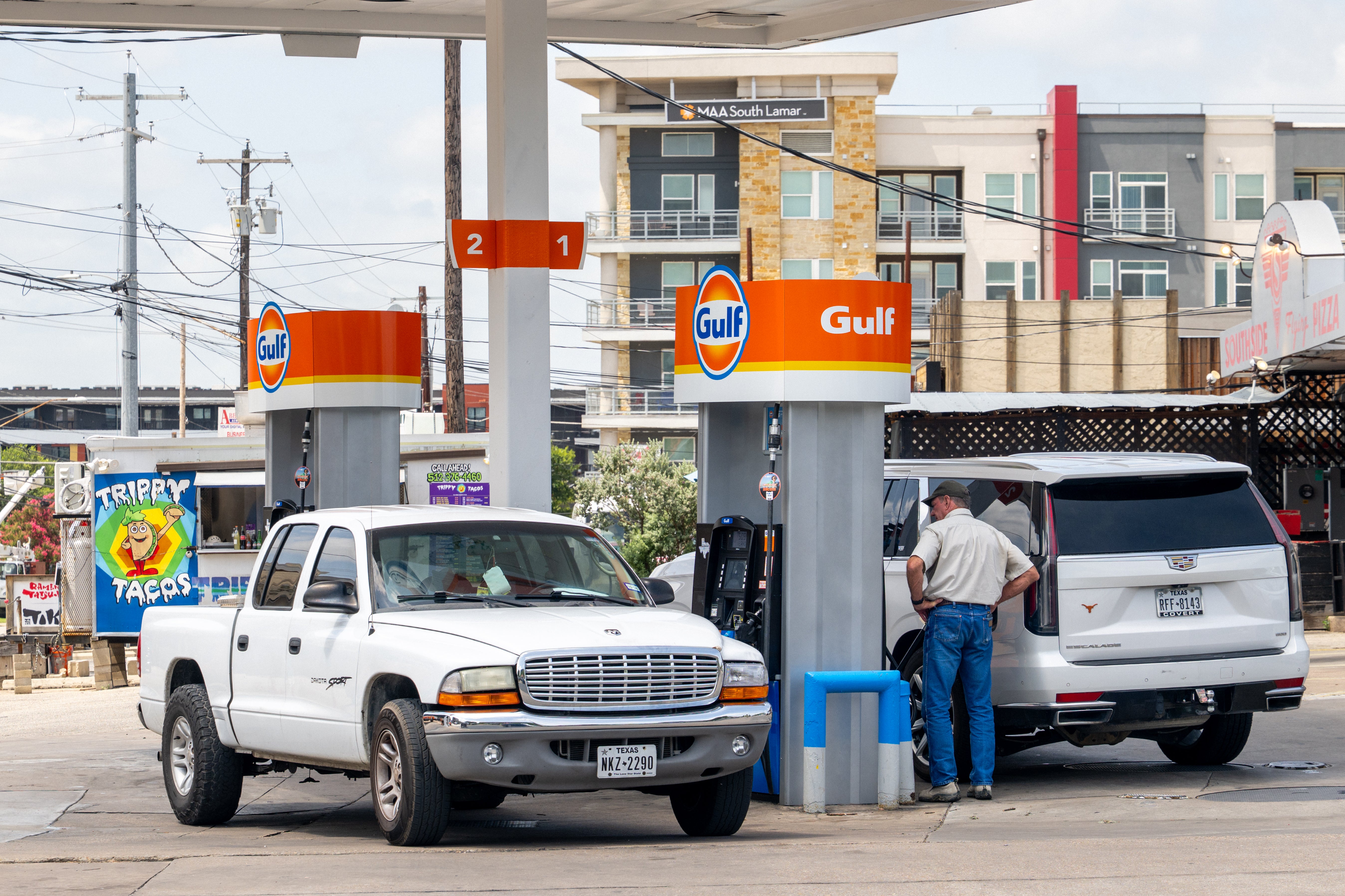 Fuel prices are beginning to come down across the U.S. as tensions with Iran ease – but not as quickly as President Donald Trump would like