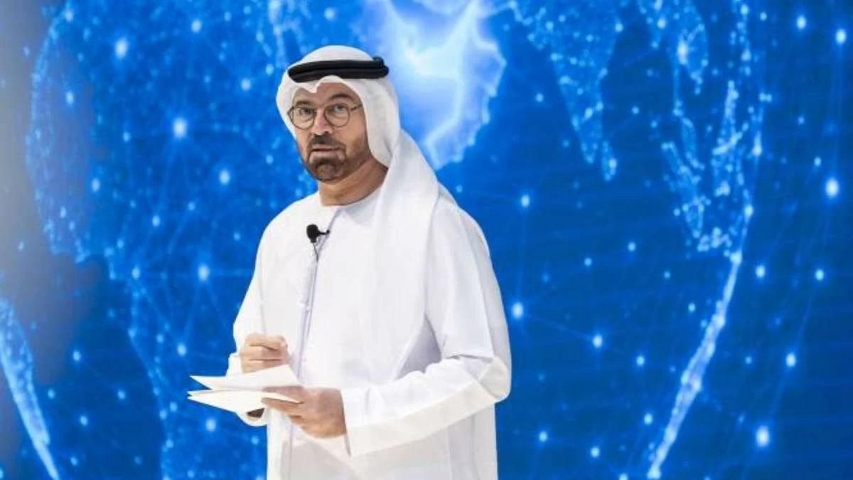 Mohammad bin Abdullah Al Gergawi, Minister of Cabinet Affairs and Chairman of the National Committee for the Agentic AI Project, speaking at the Agentic AI workshop
