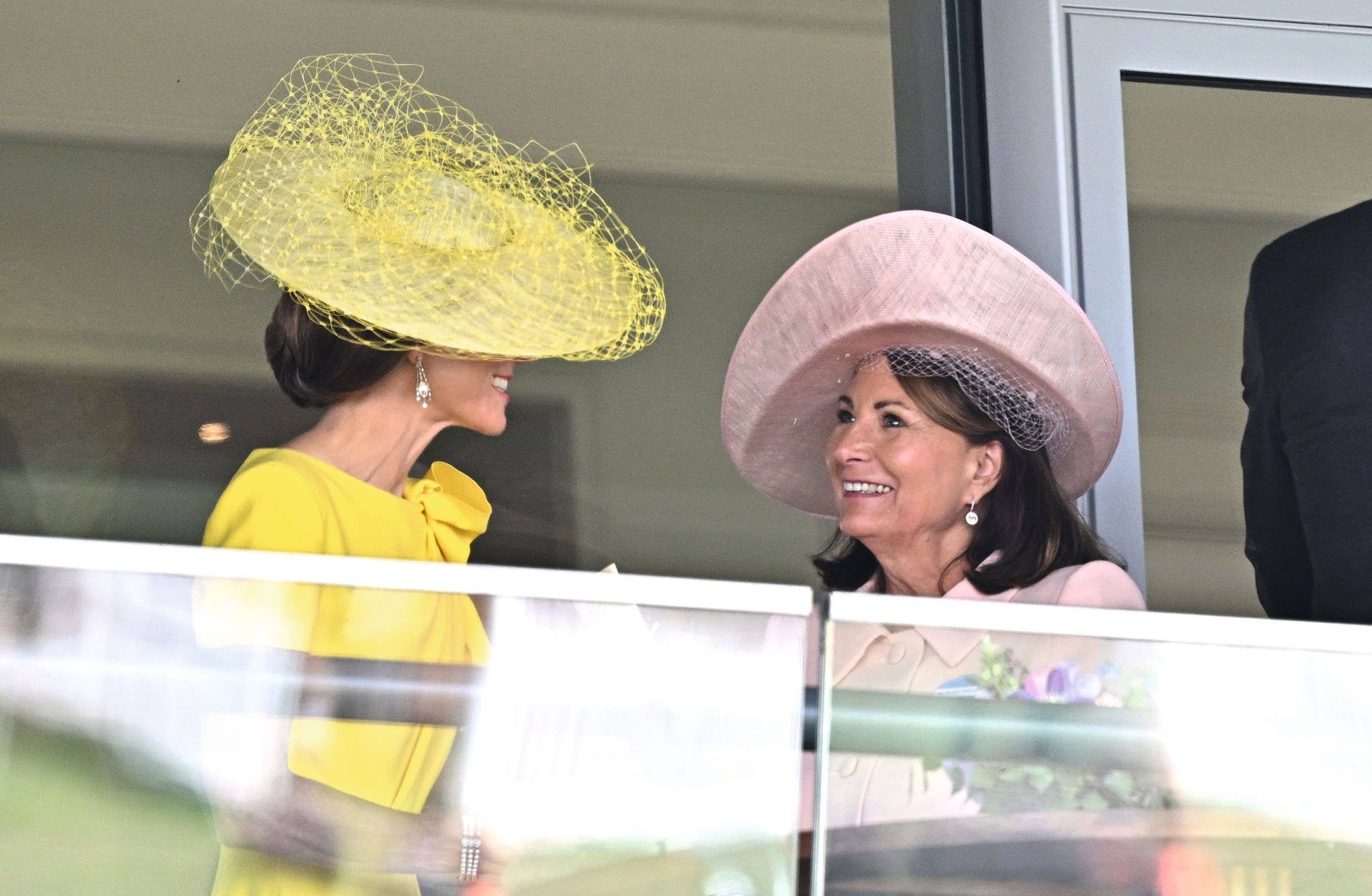 Catherine, Princess of Wales and Carole Middleton smile 