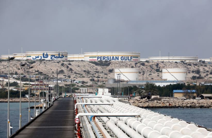A VIEW of an oil facility in the Khark Island, on the shore of the Gulf, March 12, 2017. 
