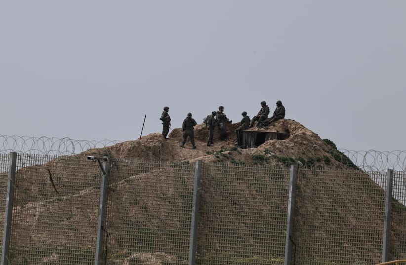 The Israeli army near the border fence with Gaza, southern Israel. February 09, 2026.