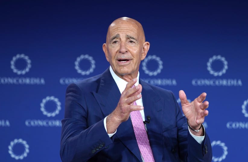 Amb. Tom Barrack, US Ambassador to the Republic of Türkiye and Special Envoy to Syria, US Department of State, speaks during the 2025 Concordia Annual Summit on September 24, 2025 in New York City.