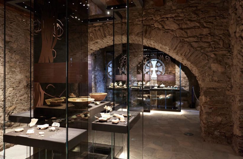The permanent exhibition of Byzantine antiquities on the ground floor of the Palace of the Despots, June 12, 2026.