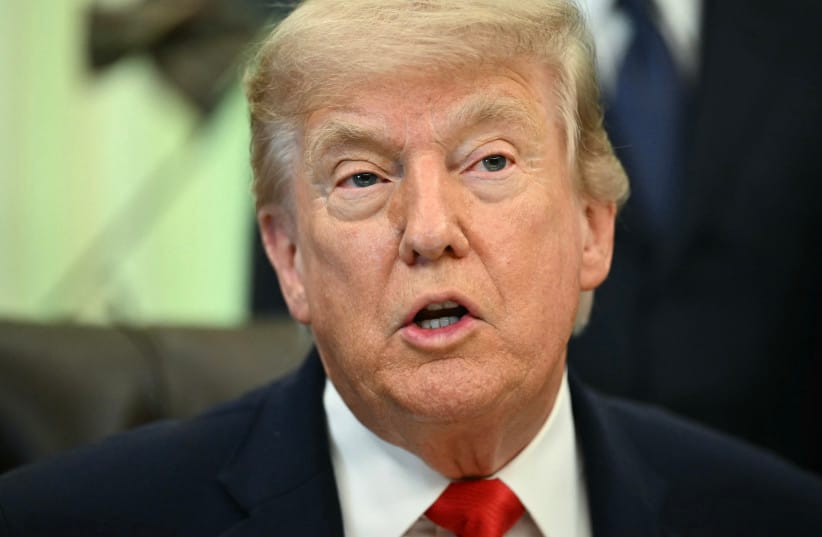 US President Donald Trump speaks before signing a proclamation in the Oval Office of the White House in Washington, DC, on June 11, 2026.