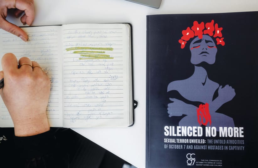 The comprehensive 298-page document details the sexual terror committed on and after Oct. 7– central to Hamas’s war strategy.