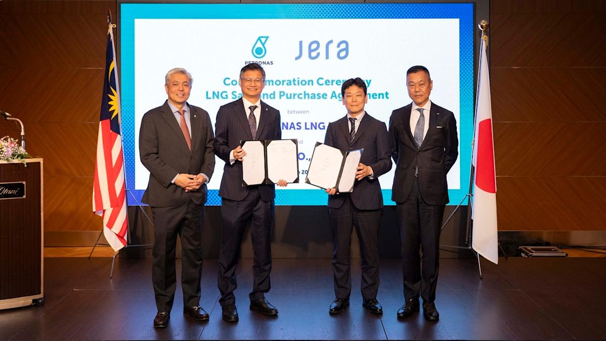 JERA to buy around 2mtpa of LNG from Petronas in 20-year deal