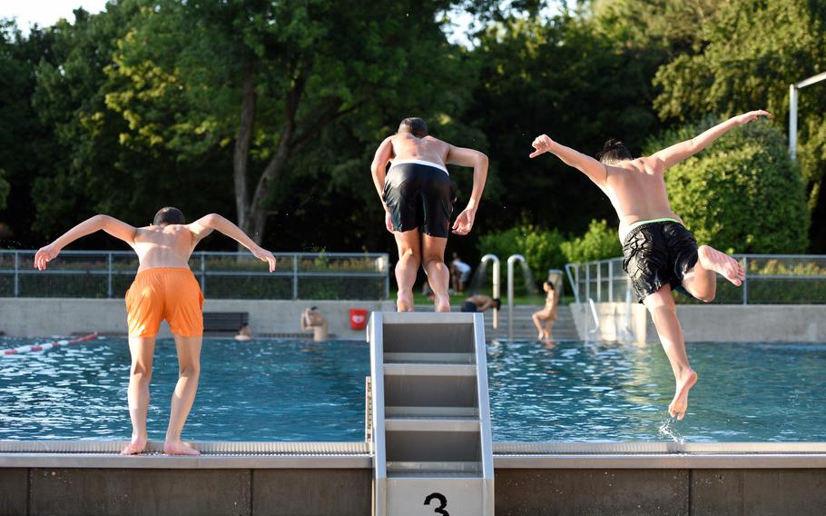 Kids can run, splash and play at the local German freibad this summer.