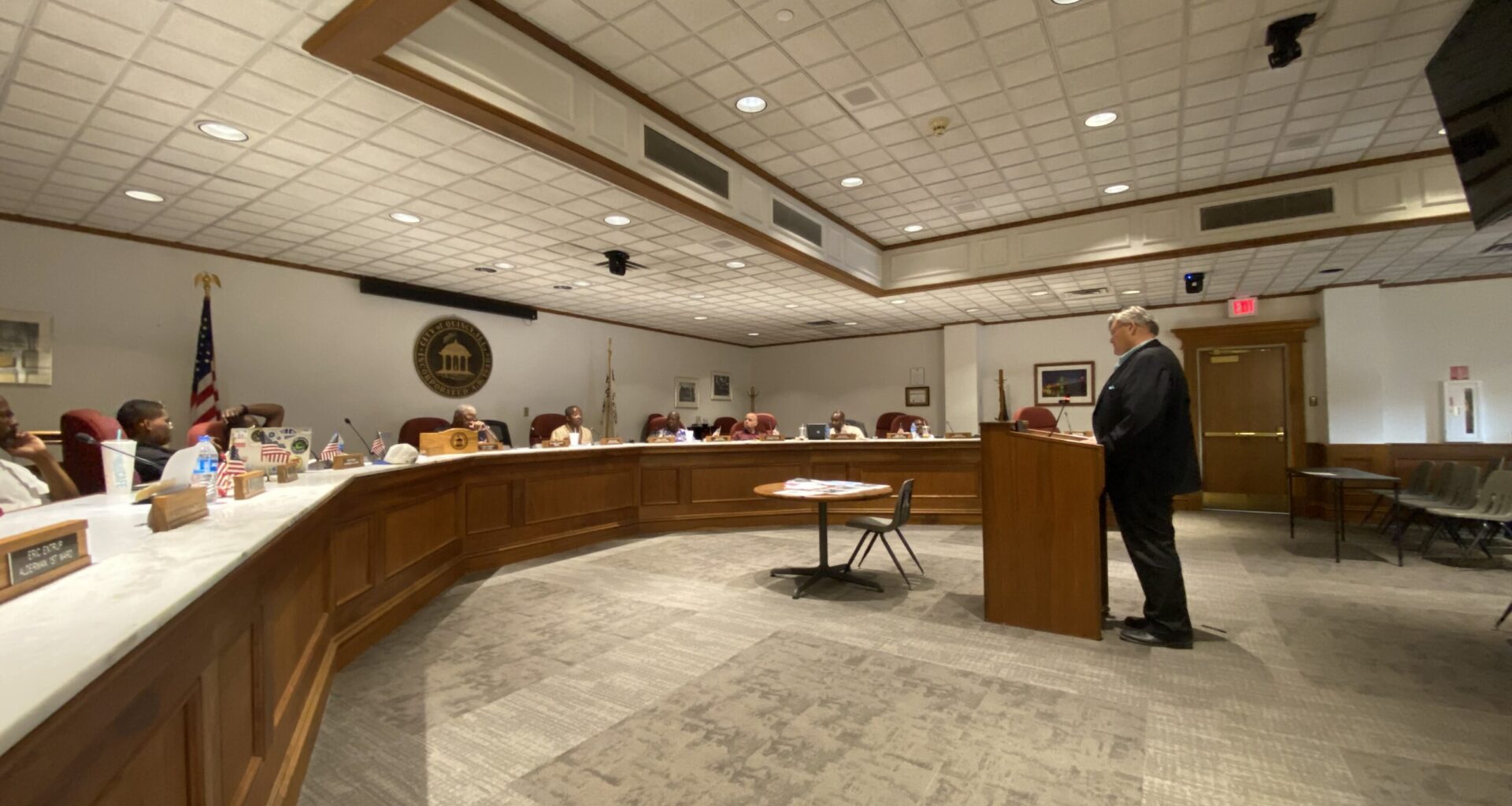 Pastor White at Human Rights Commission