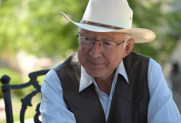 Ken Salazar, former U.S. senator, secretary of the interior, and U.S. ambassador to Mexico, poses for a portrait outside his home on June 15, 2026, in Denver. (Photo by RJ Sangosti/The Denver Post)