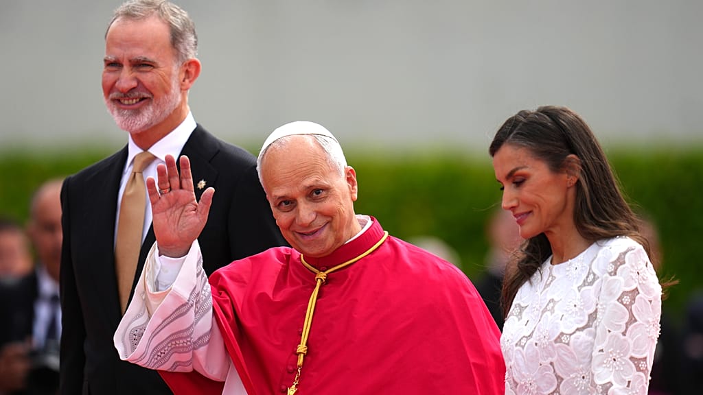 Pope Leo XIV calls for national reconciliation on his first day in Spain