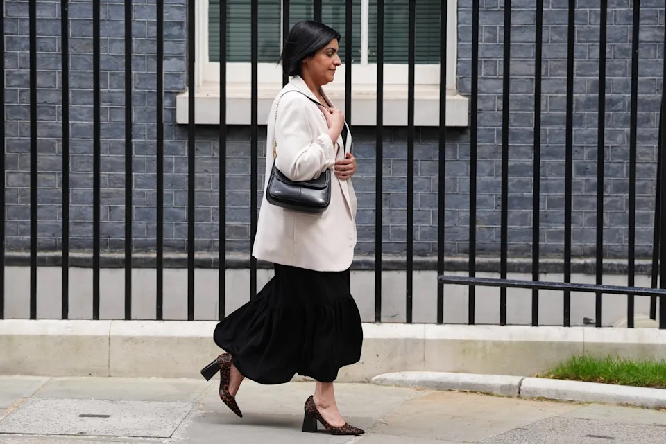 Home Secretary Shabana Mahmood leaving number 10 Downing Street, Westminster (Jonathan Brady/PA)