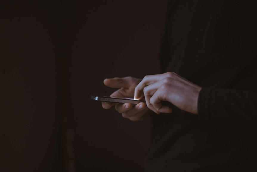 Man holding phone