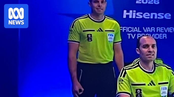 Australian World Cup referee Shaun Evans responds to claims he used a hate symbol at World Cup