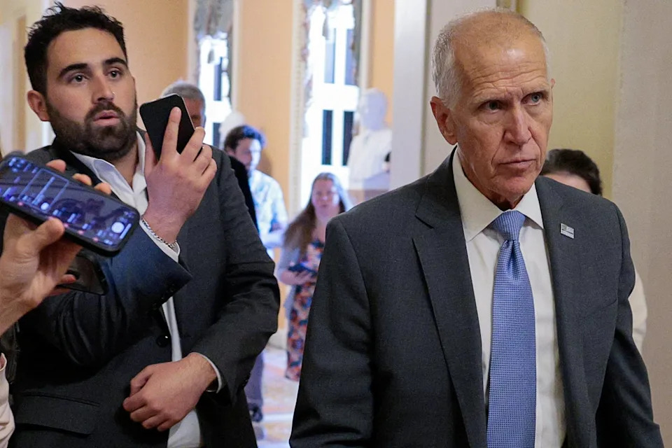 Thom Tillis led an effort to try and restrict the White House from implementing the so-called DOJ ‘slush fund’ (Reuters)