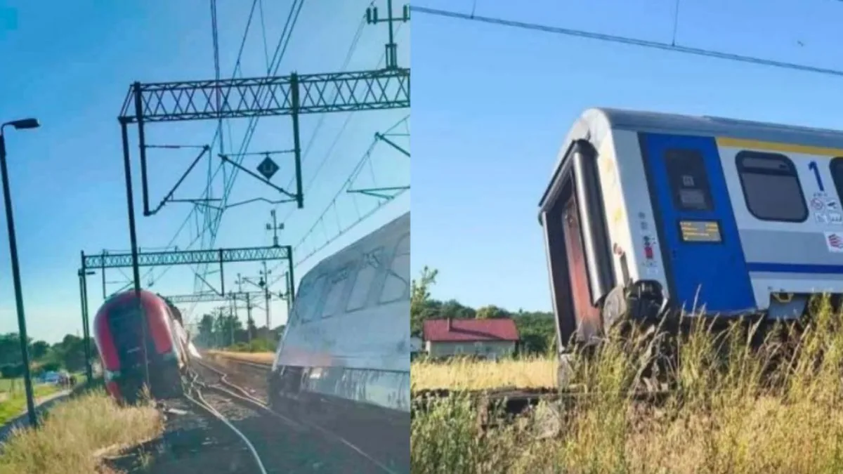 Passenger trains collided in Poland near Białośliwie