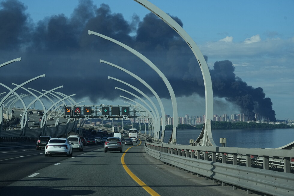 Ukrainian drones strike oil terminal in St. Petersburg