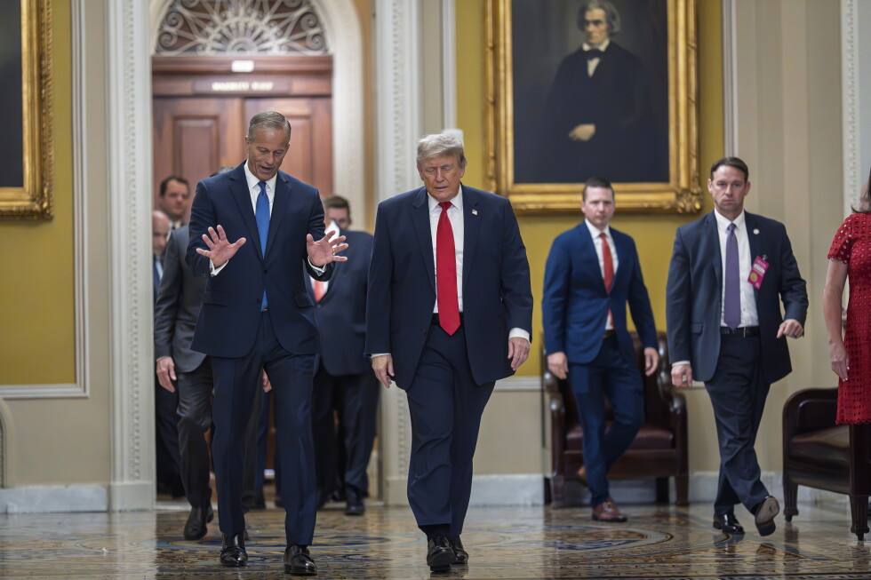 Trump holds tense GOP meeting at Capitol after scrapping bill signing