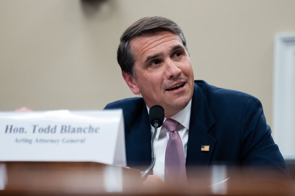 Trump says he will nominate Todd Blanche to serve as attorney general