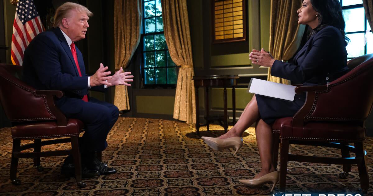 Trump storms off 'Meet the Press' over baseless California election fraud claim