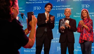 Jerome Powell uses JFK award speech to warn against political pressure on Fed, courts and schools