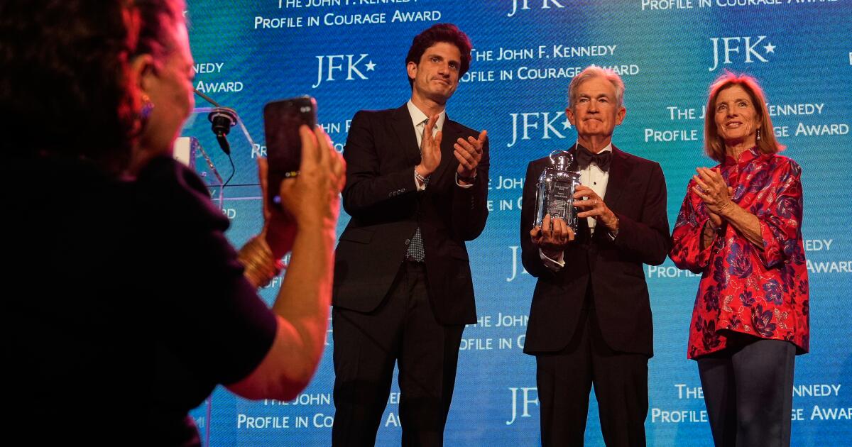 Jerome Powell uses JFK award speech to warn against political pressure on Fed, courts and schools