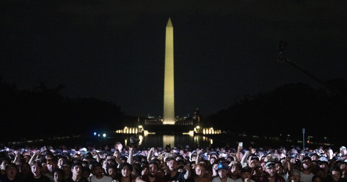Inside the crowd drawn to Trump's UFC fight night at the White House