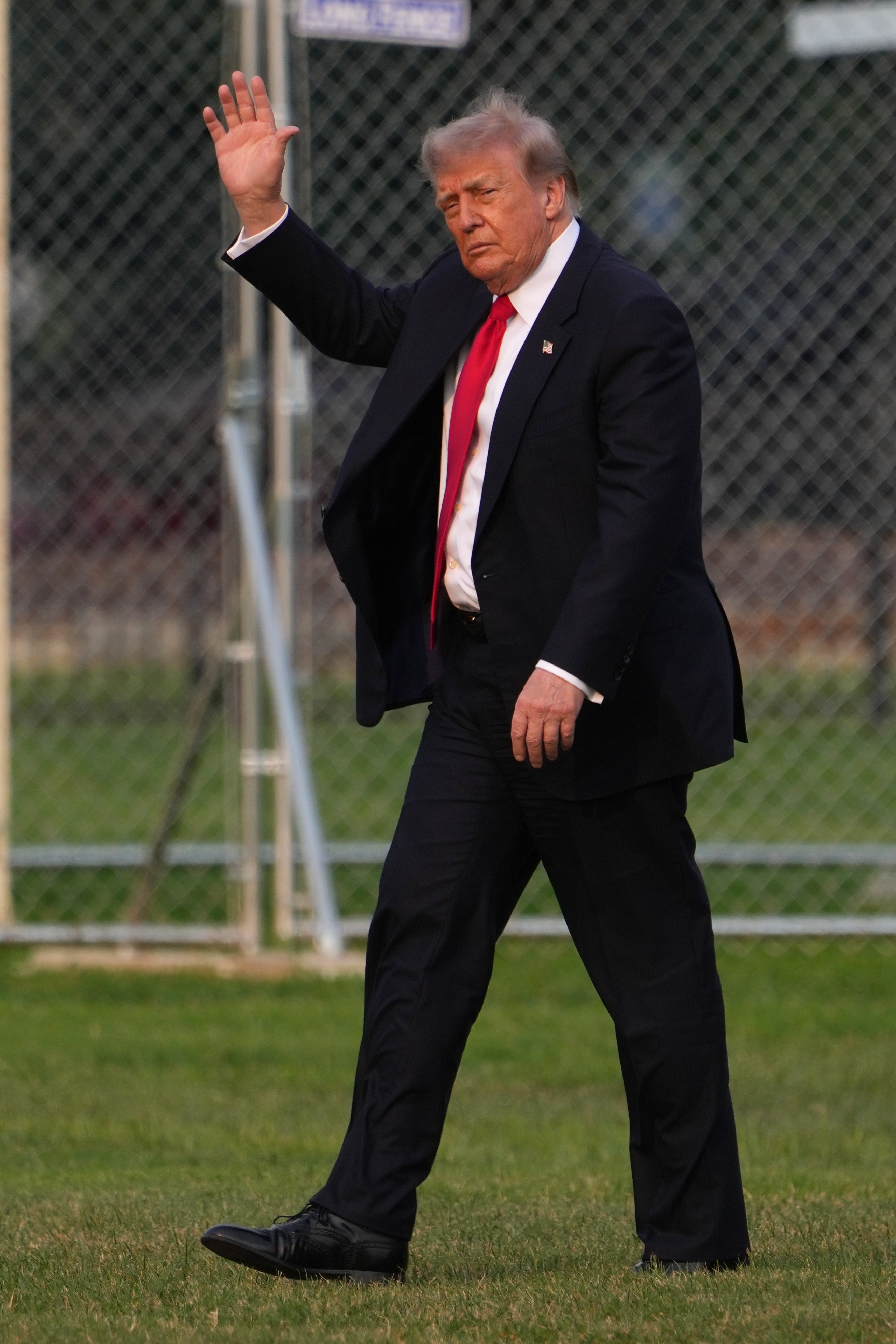 President Donald Trump walks after arriving on Marine One on the Ellipse, Monday, July 27, 2026, near the White House in Washington