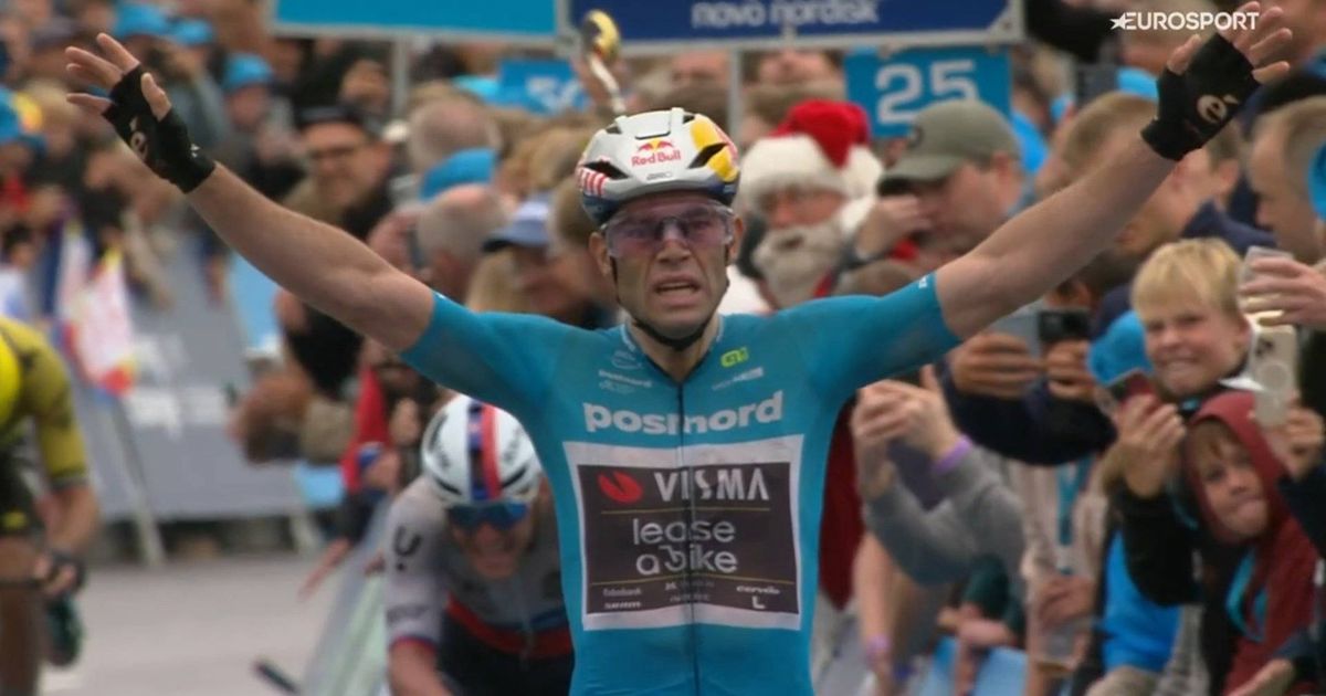 Wout van Aert works for Laporte before sealing Tour of Denmark hat-trick