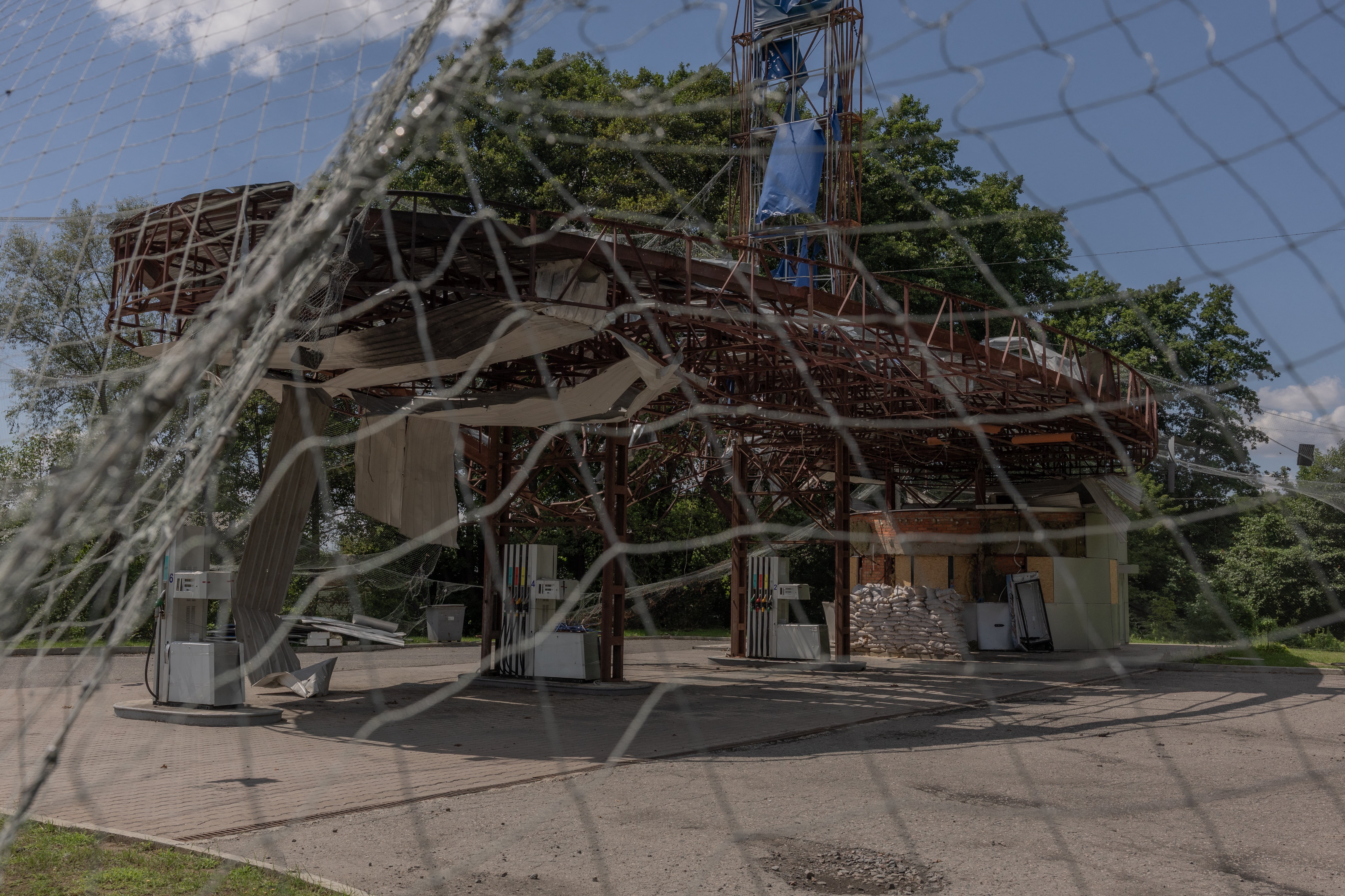 Izium, in the eastern Kharkiv region, on July 27, 2026