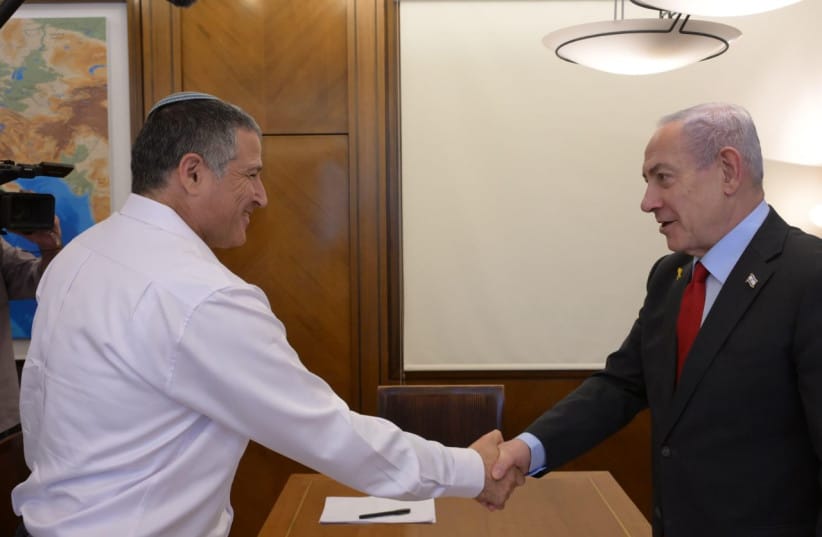 Shin Bet director David Zini attends a meeting with Prime Minister Benjamin Netanyahu, October 5, 2025