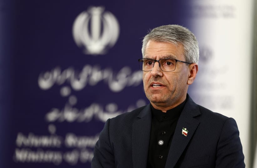 Iran's Foreign Ministry spokesman Esmaeil Baghaei speaks during an interview, amid the US-Israeli conflict with Iran, in Tehran, Iran, April 5, 2026. 
