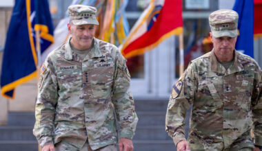 Kyiv military chief salutes outgoing US Army commander as war rages in Ukraine