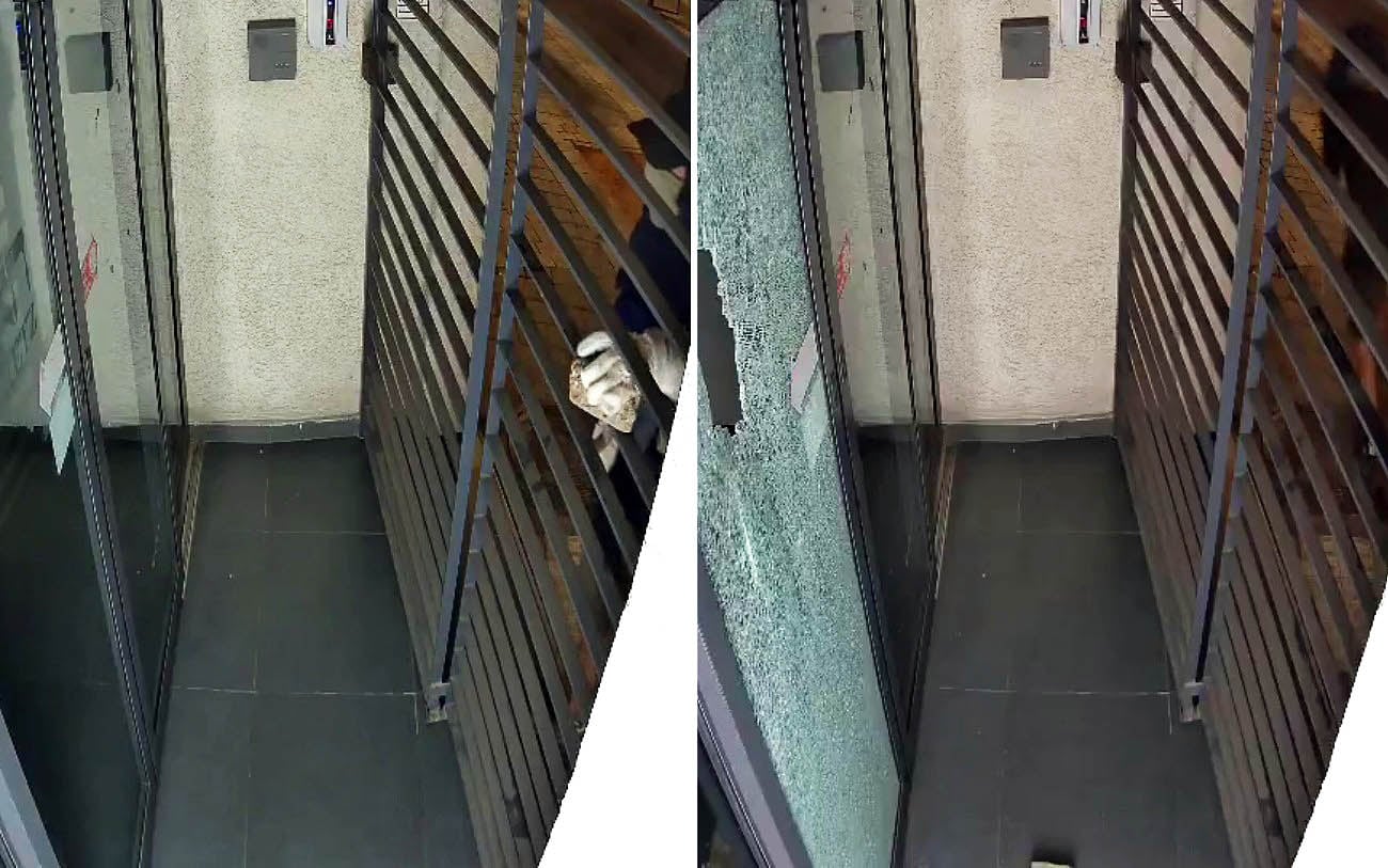 Door to Haaretz offices smashed in second attack on media this week