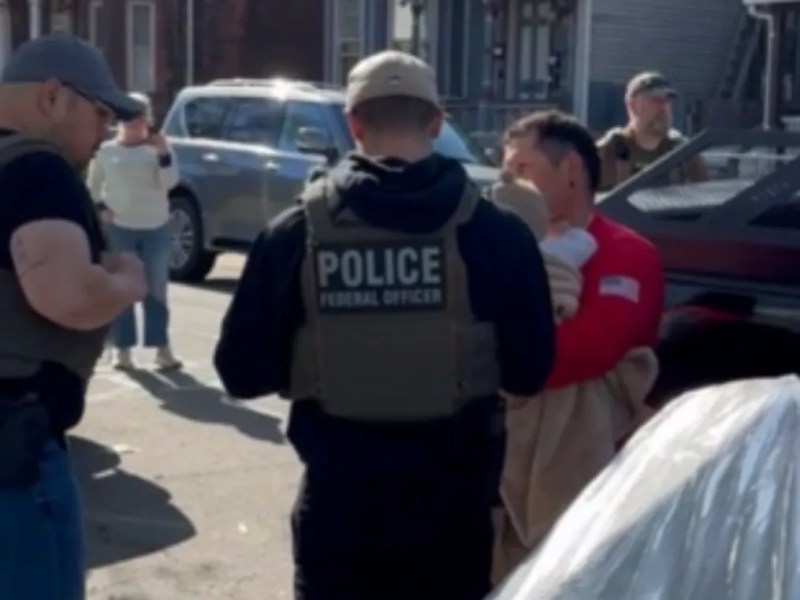 ICE Leaves After Activists Record Attempted Arrest Of Man Holding Baby