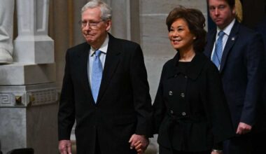 Sen. Mitch McConnell's wife releases statement amid his hospitalization