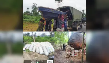 Dismantled illegal refining site