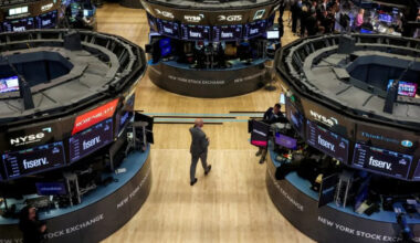 Wall St ends higher on cool inflation data, strong earnings