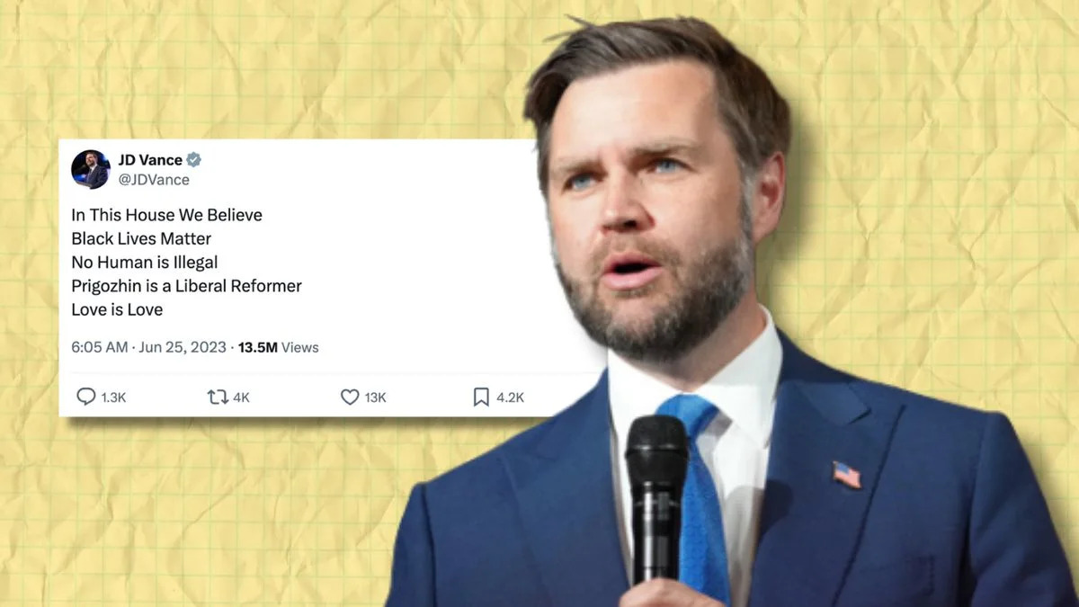 Fact Check: Vance once posted 'Black Lives Matter' and 'No human is illegal' message. It was a joke