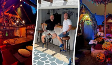 Man builds miniature Greek village and backyard theme park at home in Switzerland
