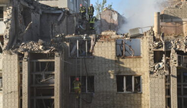 Russian attacks across Ukraine kill 10 and a missile falls in Poland