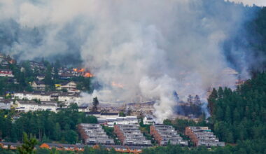 Massive residential fire in Norway destroys over 100 homes