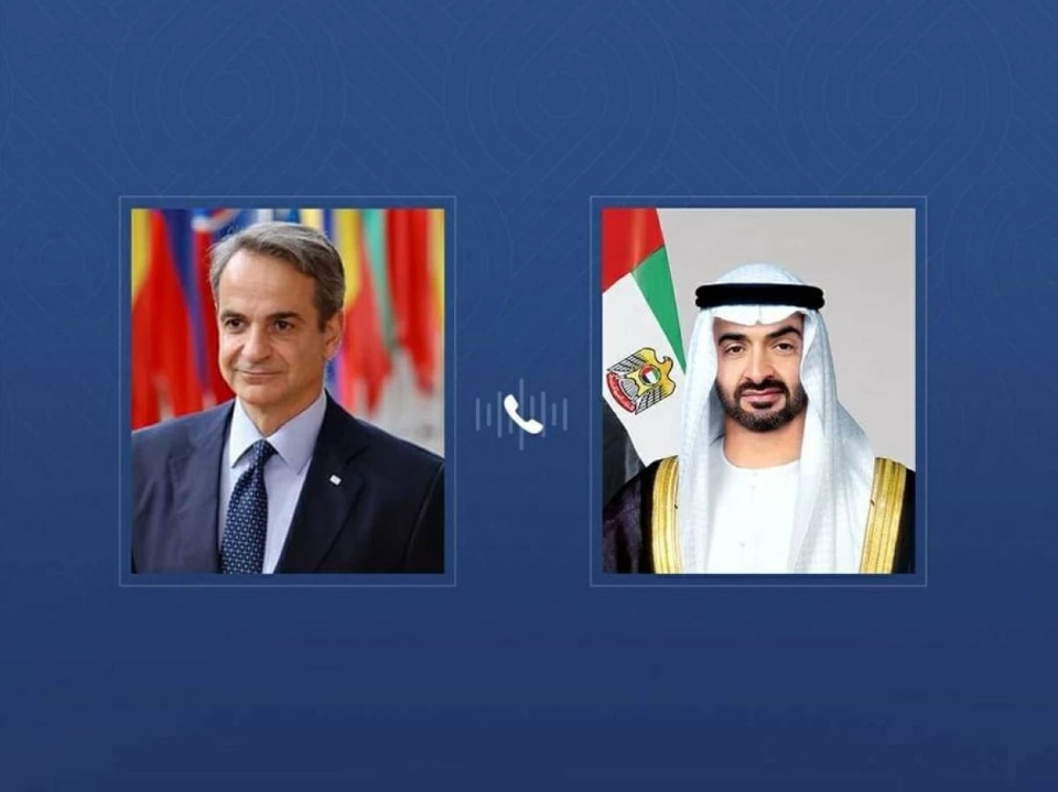 They stressed their keenness to continue joint work. The President of the UAE and the Prime Minister of Greece discuss regional developments by telephone