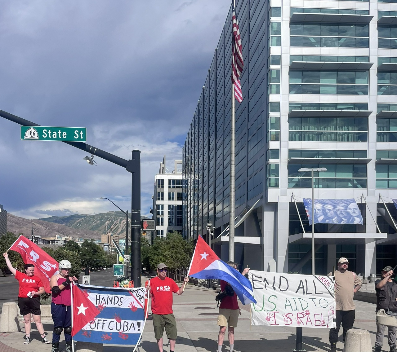 Salt Lake City rallies for Cuba and Palestine — Fight Back! News - EUROPE SAYS
