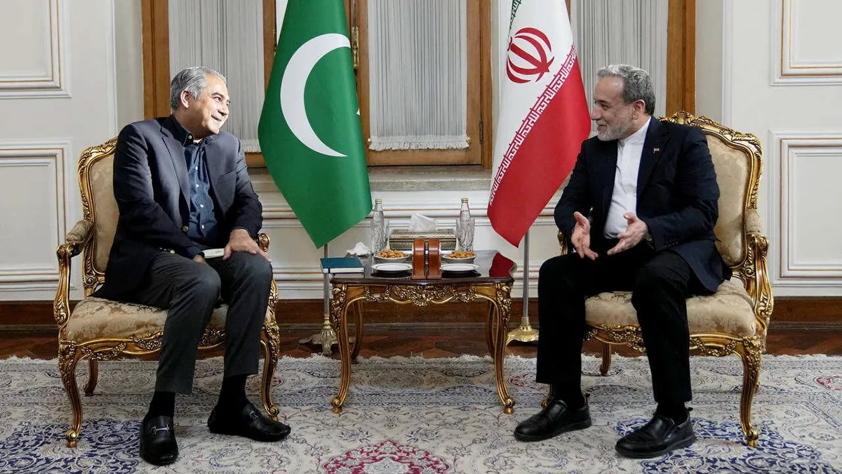 Iranian Foreign Minister Abbas Araqchi meets with Pakistani Interior Minister Mohsin Naqvi in Tehran, Iran, on 11 August 2026 - Ministry of Foreign Affairs of Iran/WANA via REUTERS