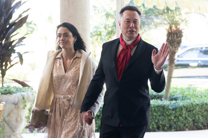 Elon Musk, CEO of Tesla and SpaceX, and Shivon Zilis, a Canadian tech executive who is half Indian.