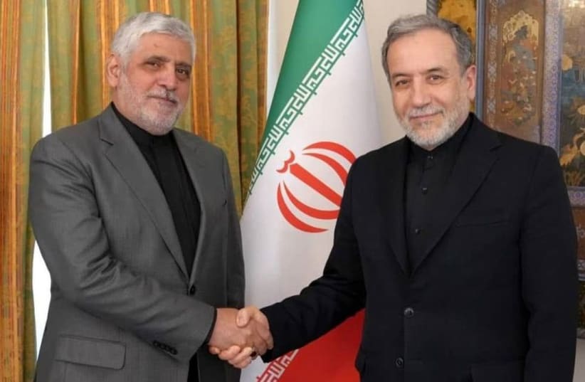 Then-Iran’s ambassador-designate to Lebanon Mohammad Reza Sheibani Iranian Foreign Minister Abbas Araghchi.