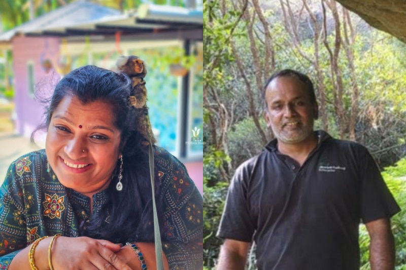 A composite of Chitra Venkatraman and Venkatraman Balakrishnan