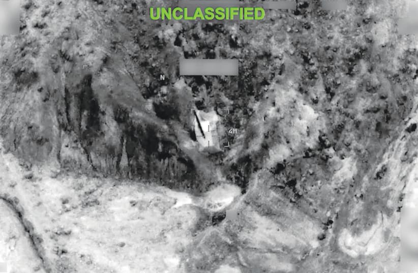 Military equipment targeted at an unknown location, during what US CENTCOM says are strikes on Iran, in this video screengrab released July 20.